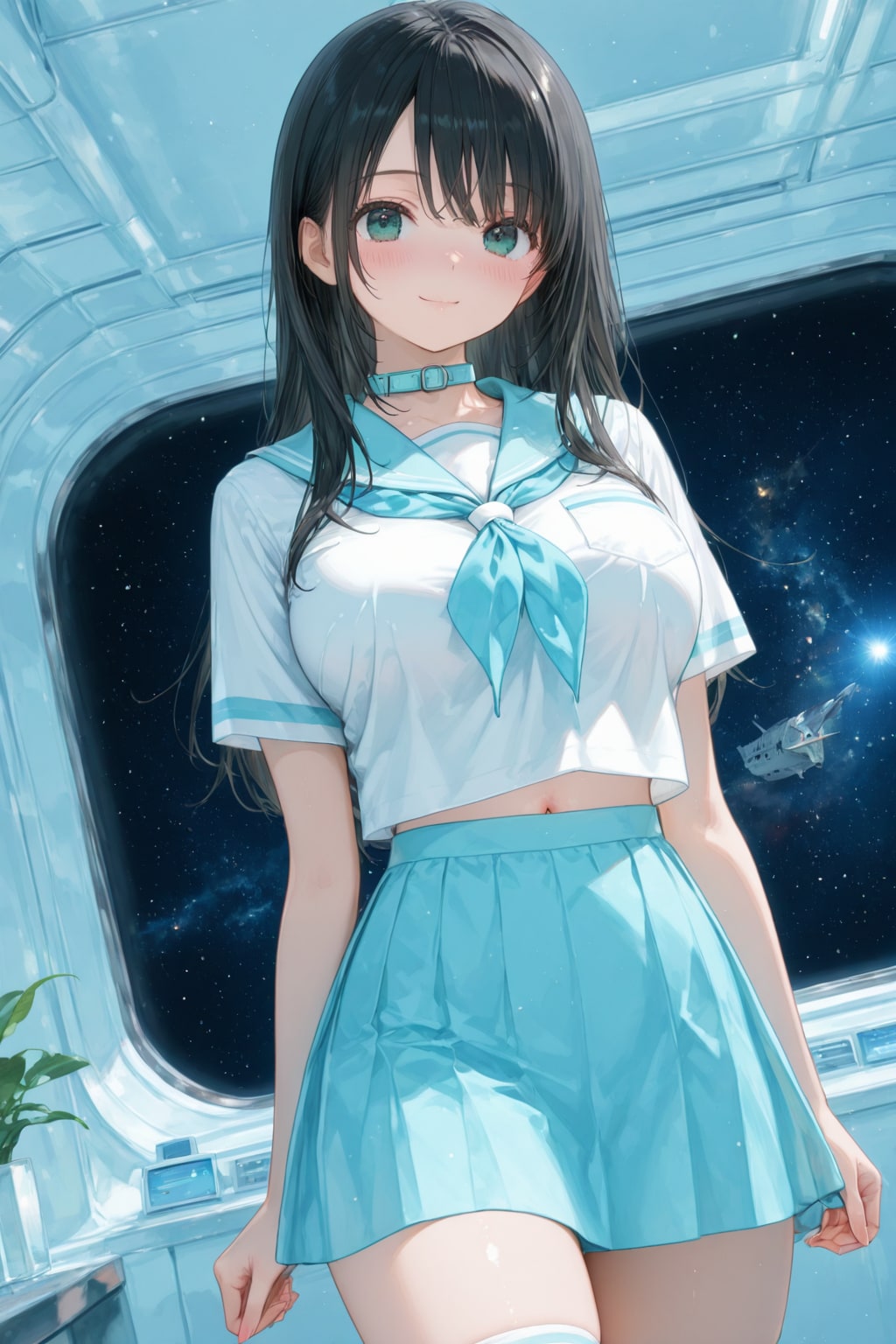 [全年齢連動]2026年女子高生と宇宙の旅〜女子高生を初めて見て興奮した触手モンスターが船内に乗り込んで来た！　その1