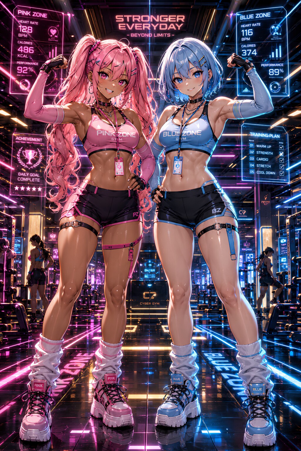 Neon Gym Duo