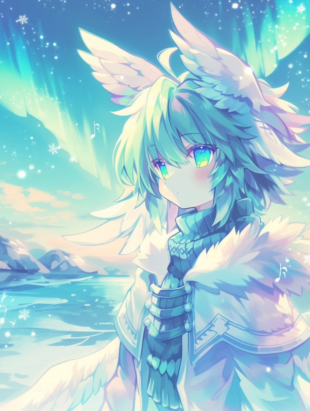 フェンリルガールと幻想景色