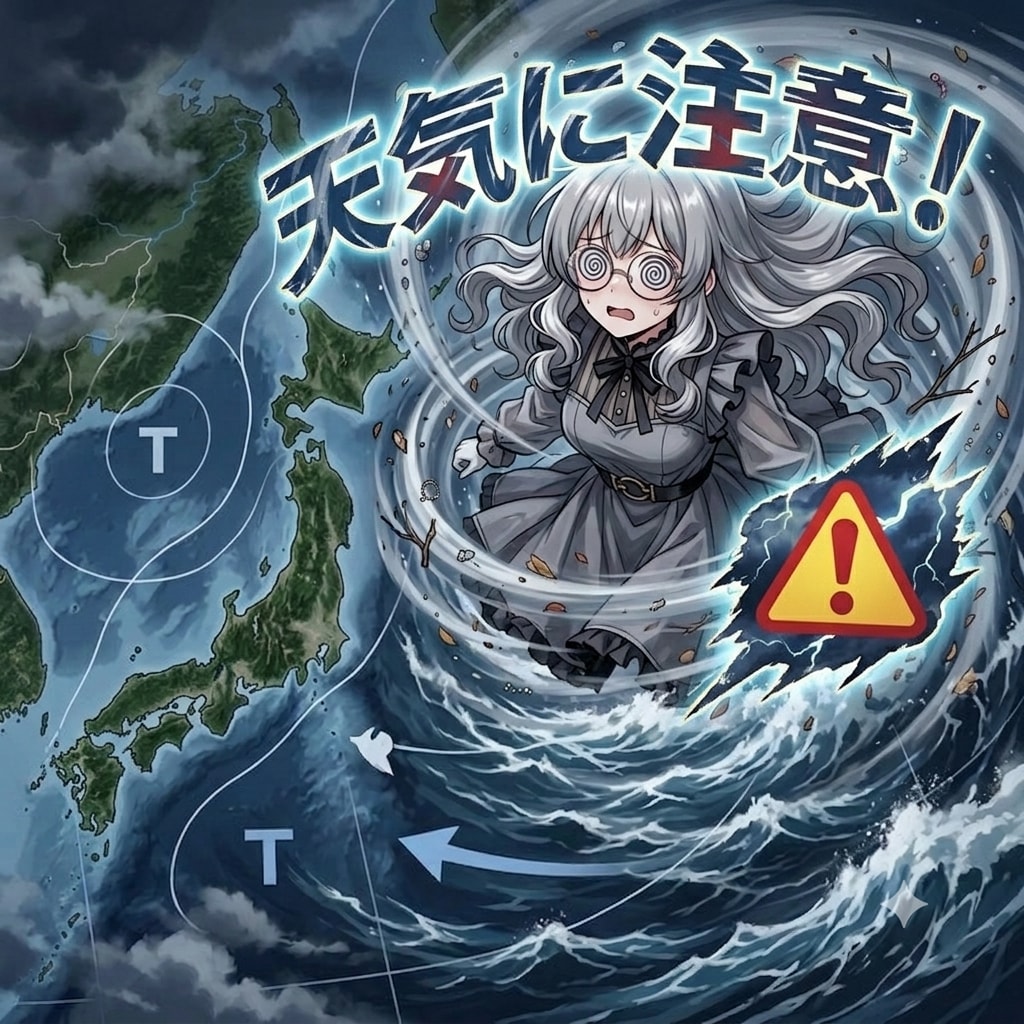 台風接近中！