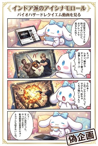 偽企画　インドア派のアイシナモロール4
