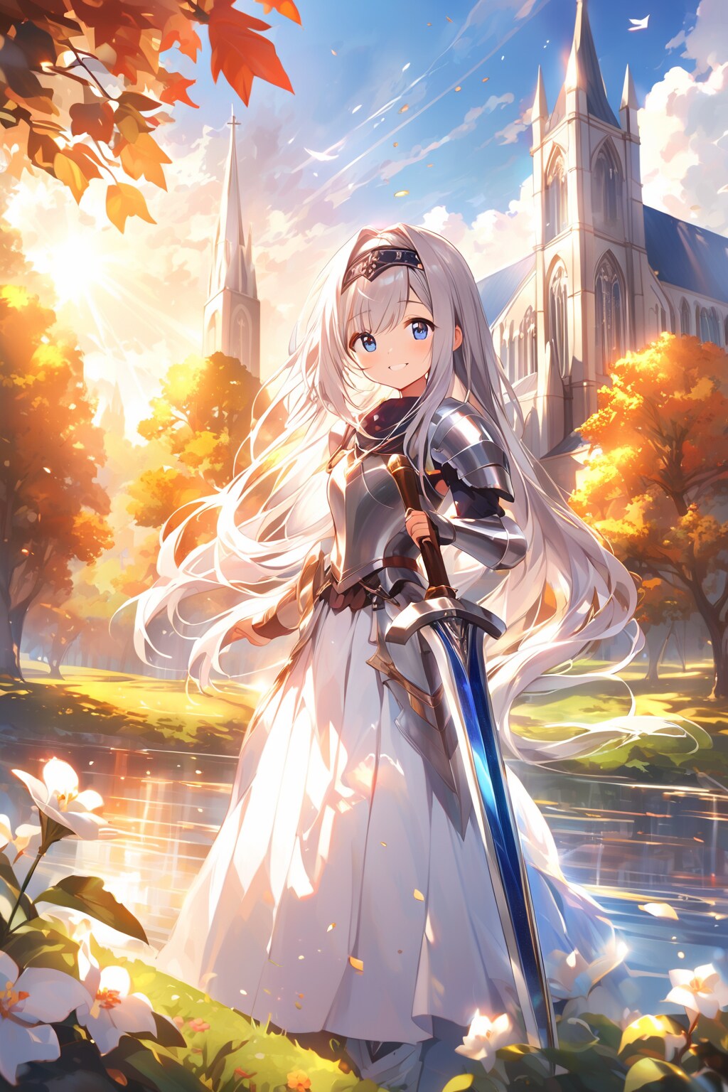 紅葉にいる女の子 | の人気AIイラスト・グラビア