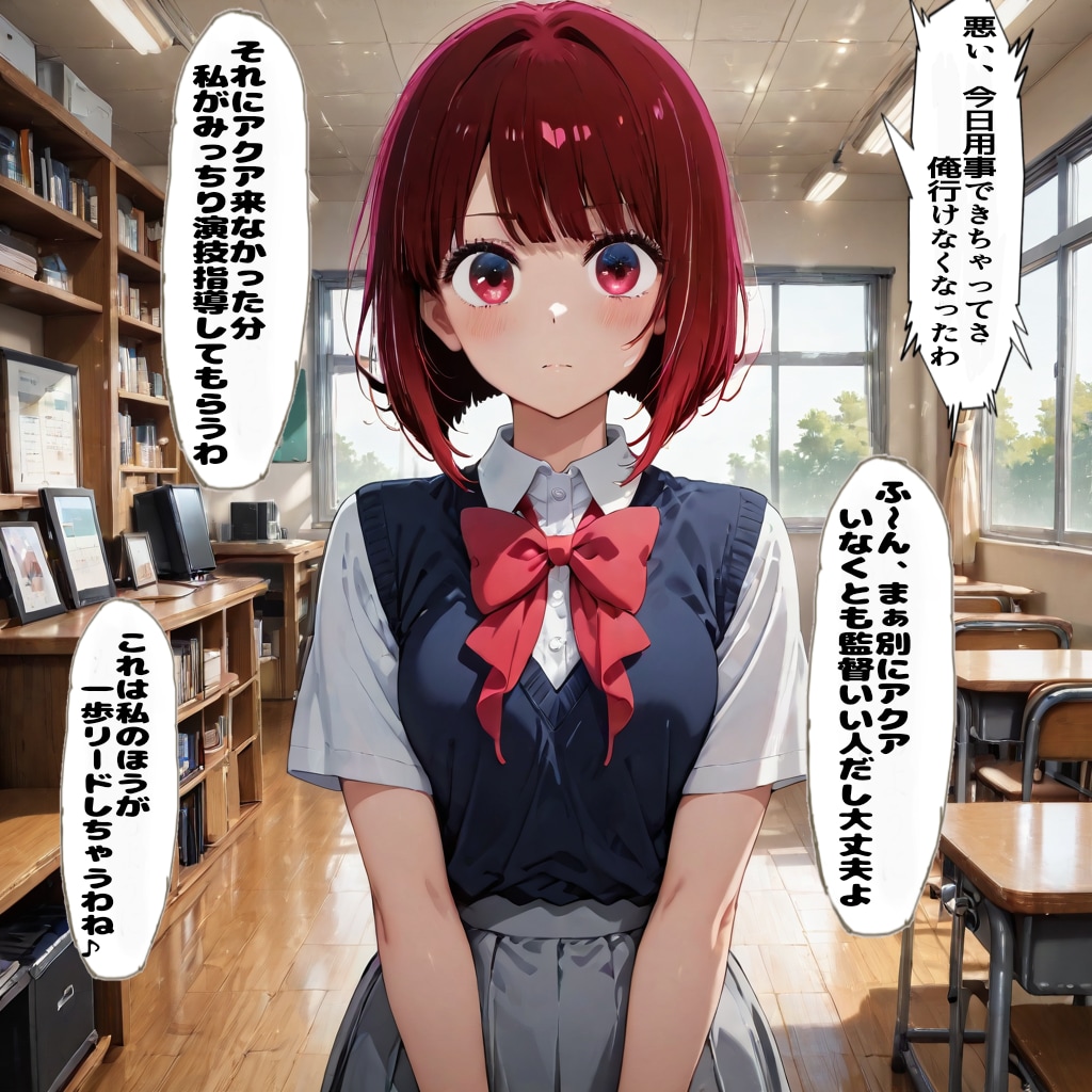 放課後、独身監督のもとへ向かう役者志望の女のコ