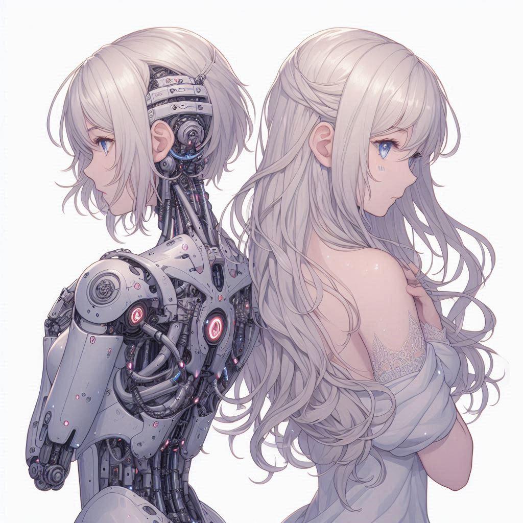 サイボーグのビフォーアフター | の人気AIイラスト・グラビア