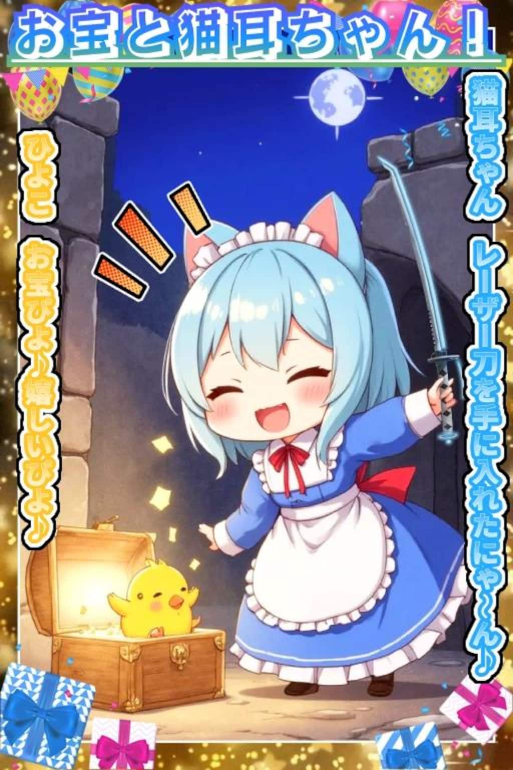 お宝と猫耳ちゃん！