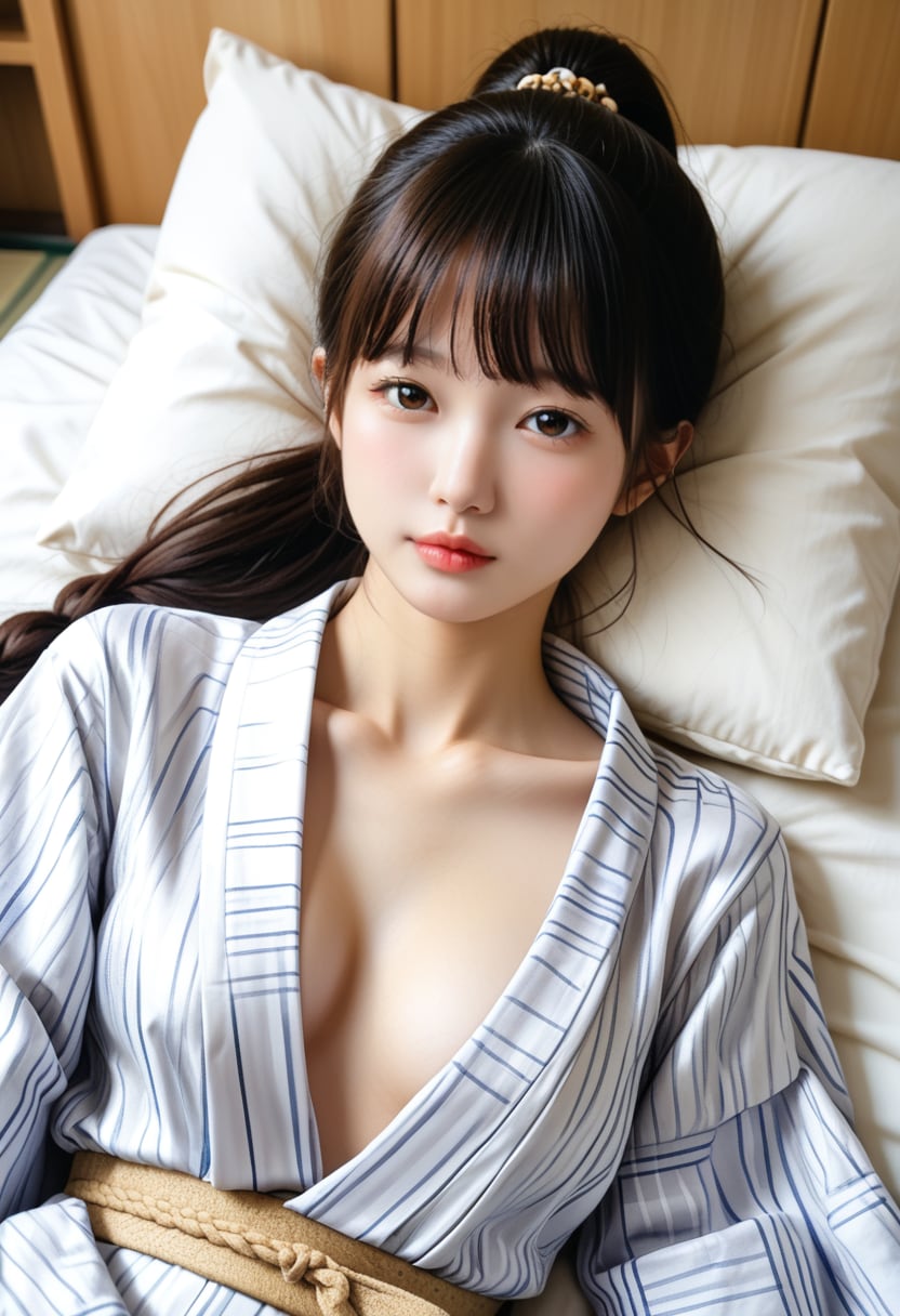 和の美少女、静かに誘う