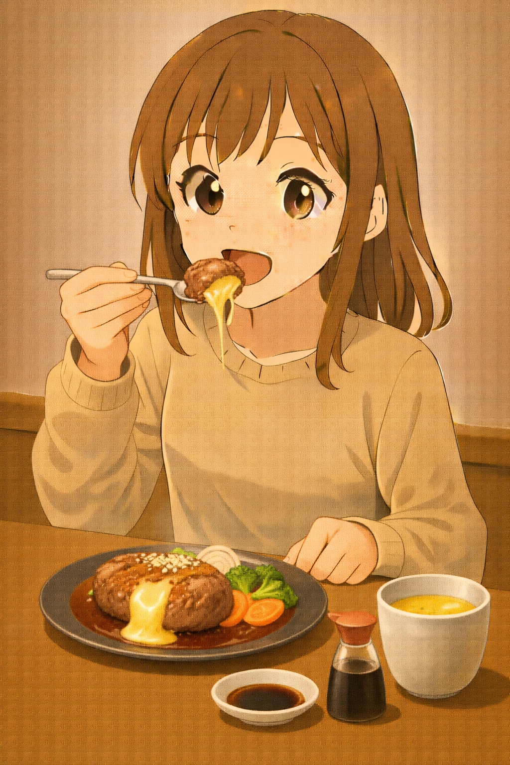 チーズハンバーグ