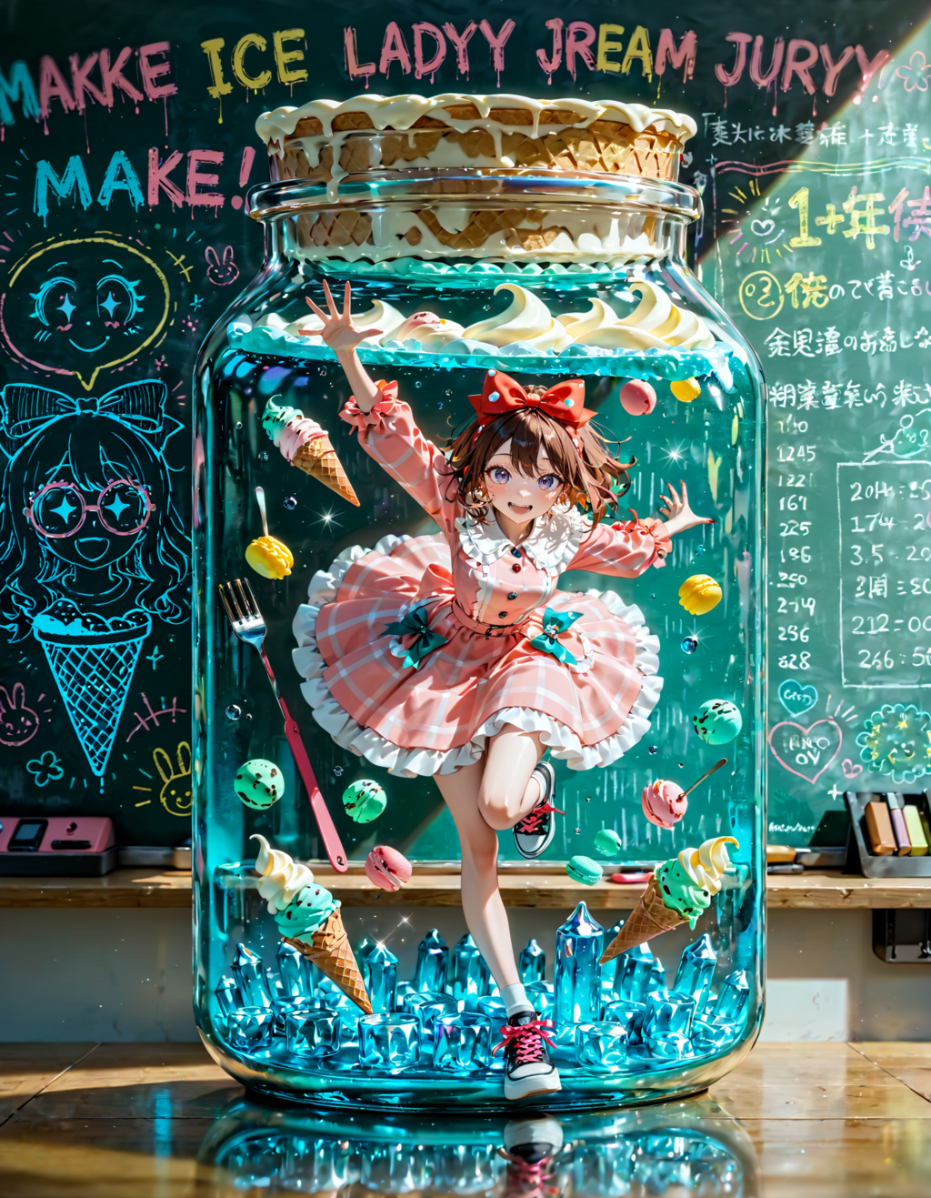 今日は何の日？　アイスクリームの日。黒板の日。メイクの日