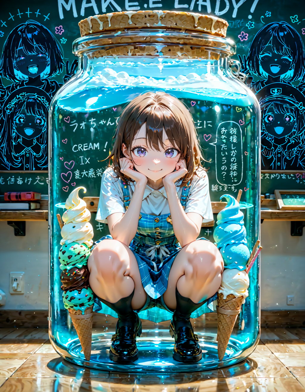 今日は何の日？　アイスクリームの日。黒板の日。メイクの日