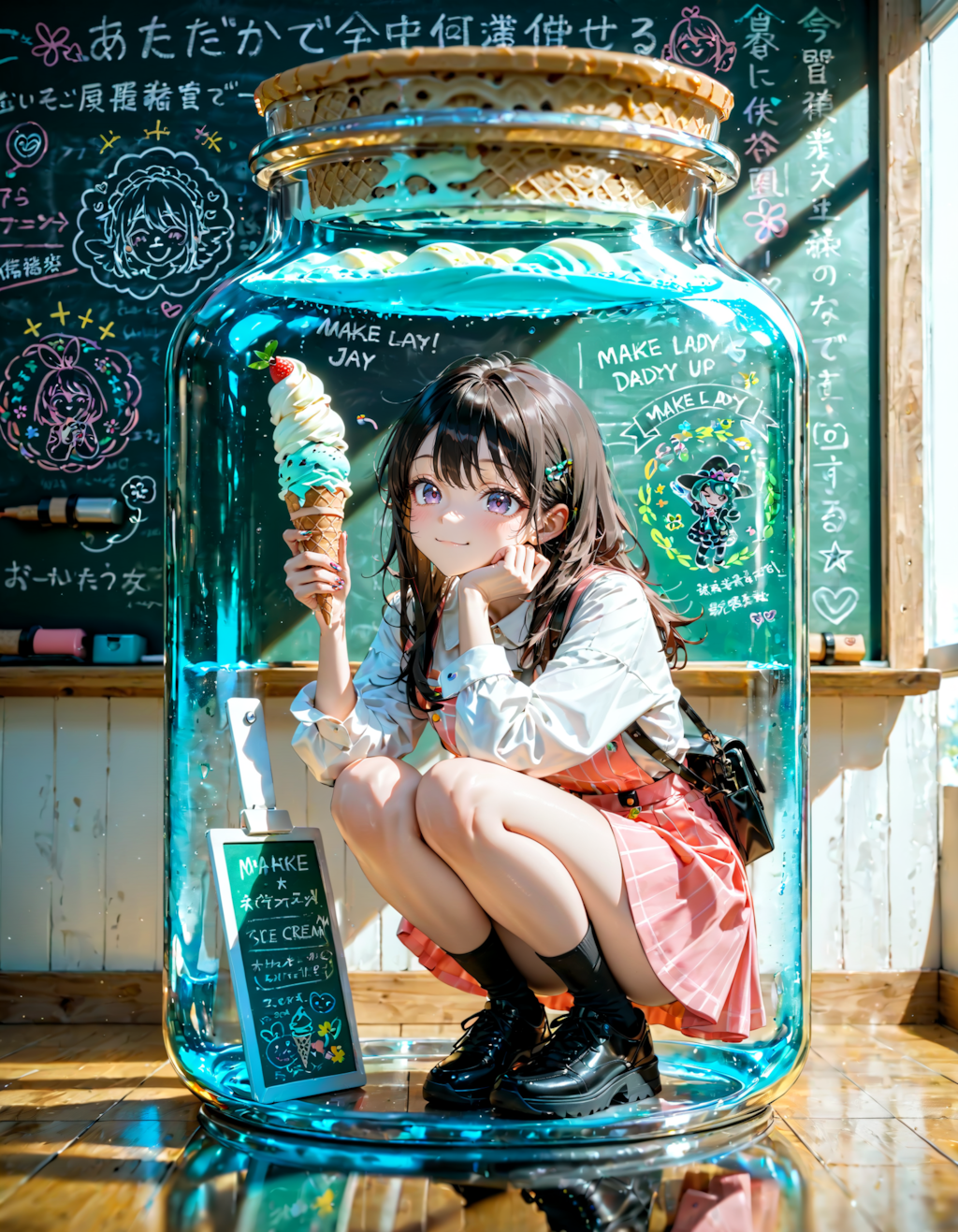 今日は何の日？　アイスクリームの日。黒板の日。メイクの日