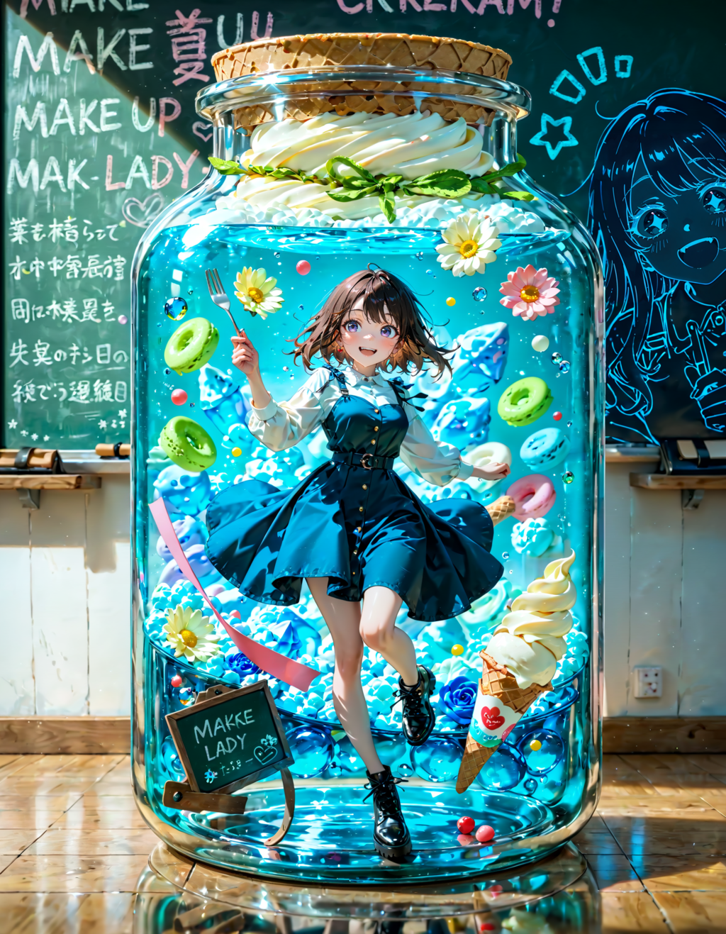 今日は何の日？　アイスクリームの日。黒板の日。メイクの日