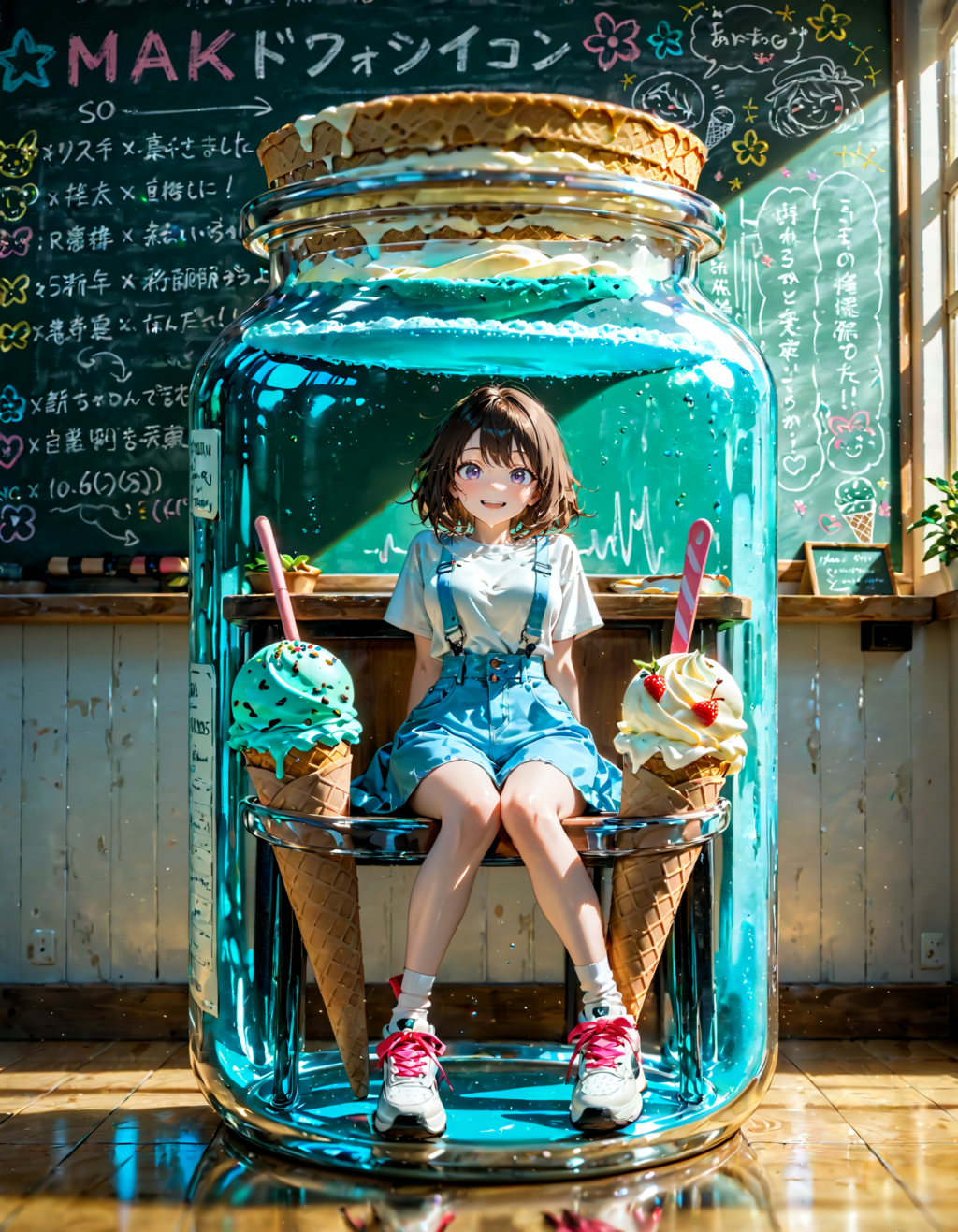 今日は何の日？　アイスクリームの日。黒板の日。メイクの日