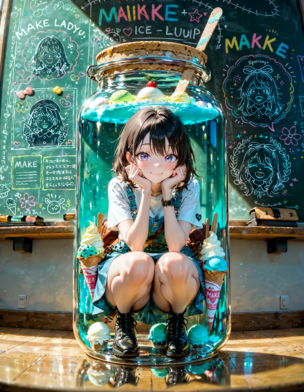 今日は何の日？　アイスクリームの日。黒板の日。メイクの日