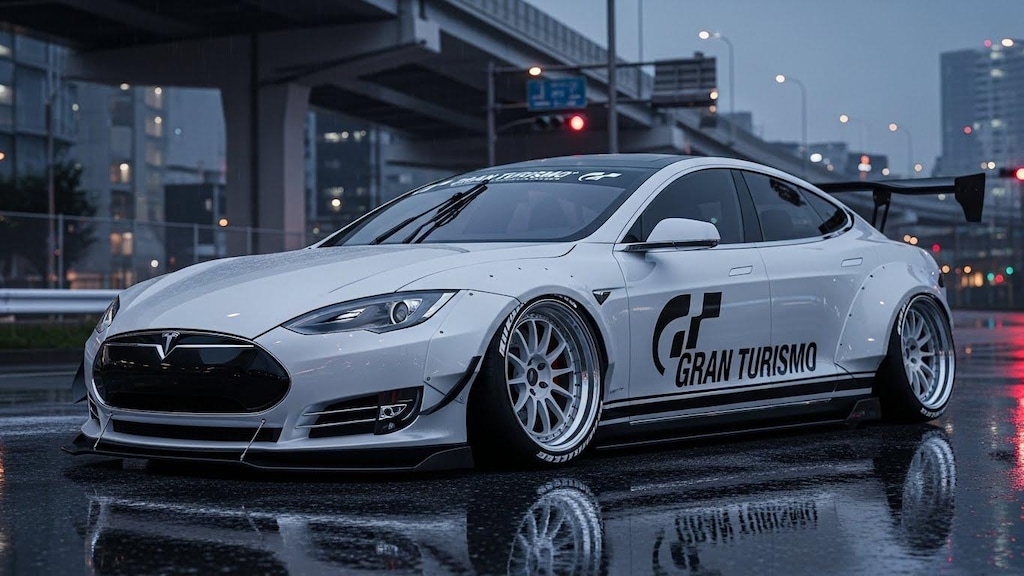 グランツーリスモテスラセダンのドリ車