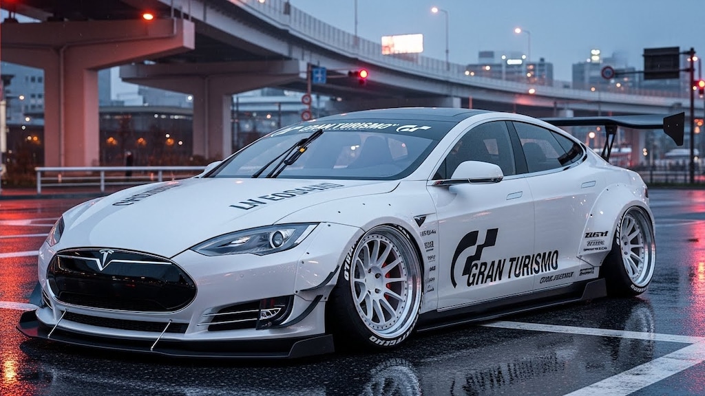 グランツーリスモテスラセダンのドリ車