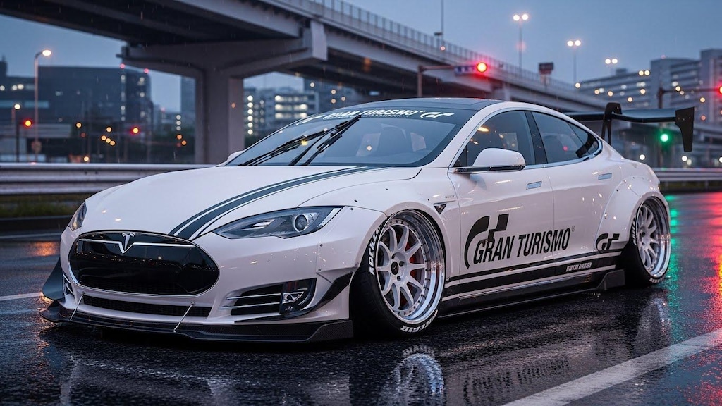 グランツーリスモテスラセダンのドリ車