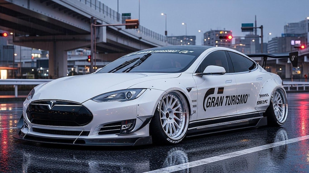 グランツーリスモテスラセダンのドリ車