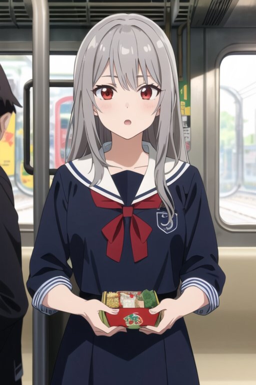 ミニ弁当と路面電車