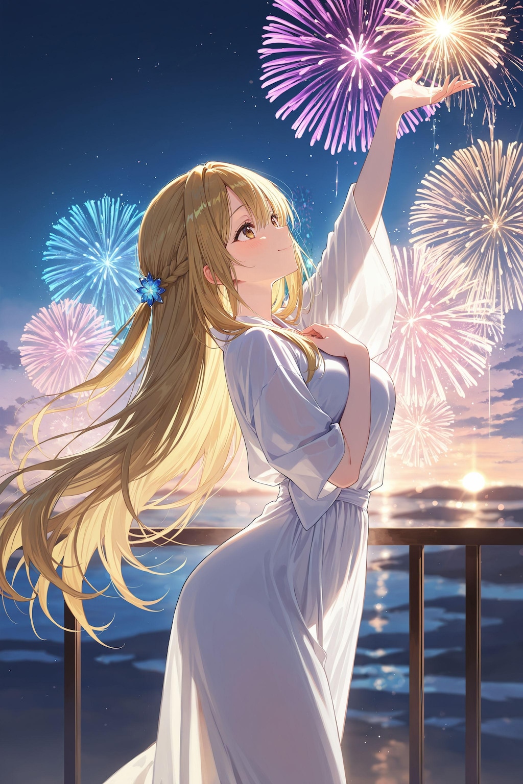 【歌：花火が覚えてる】異世界学園の少女さん