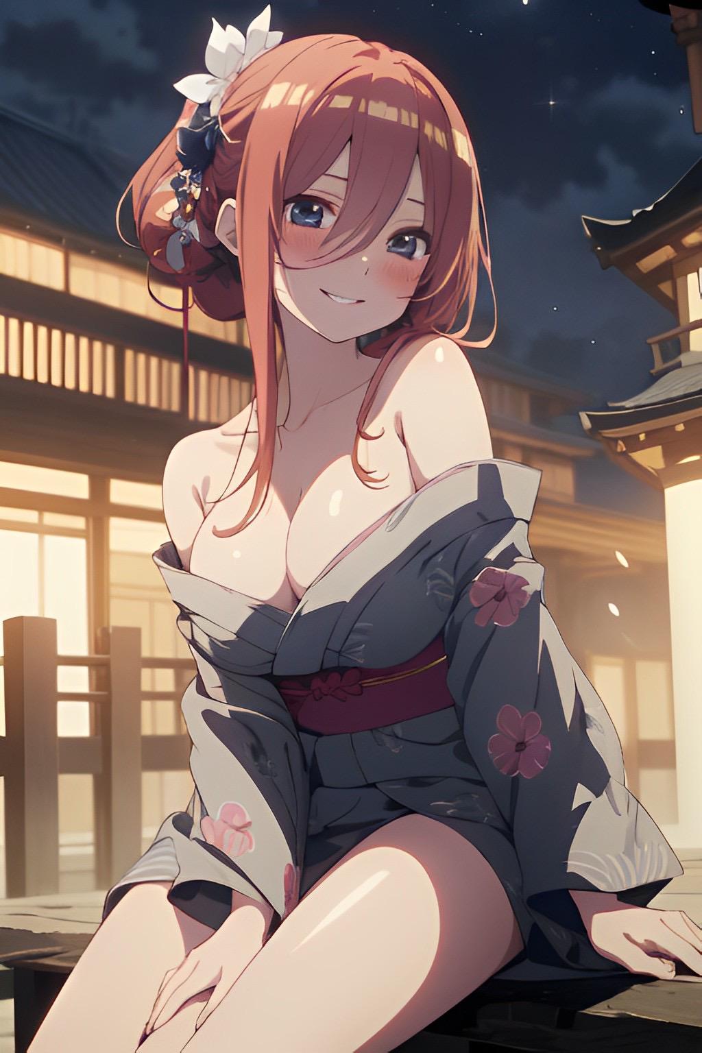 誘惑浴衣　三玖