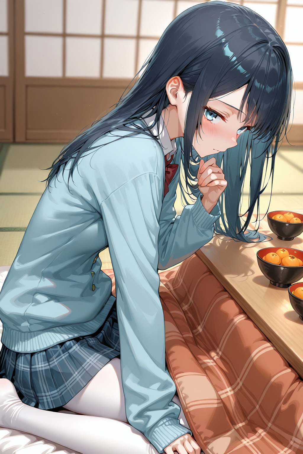 コタツと女の子