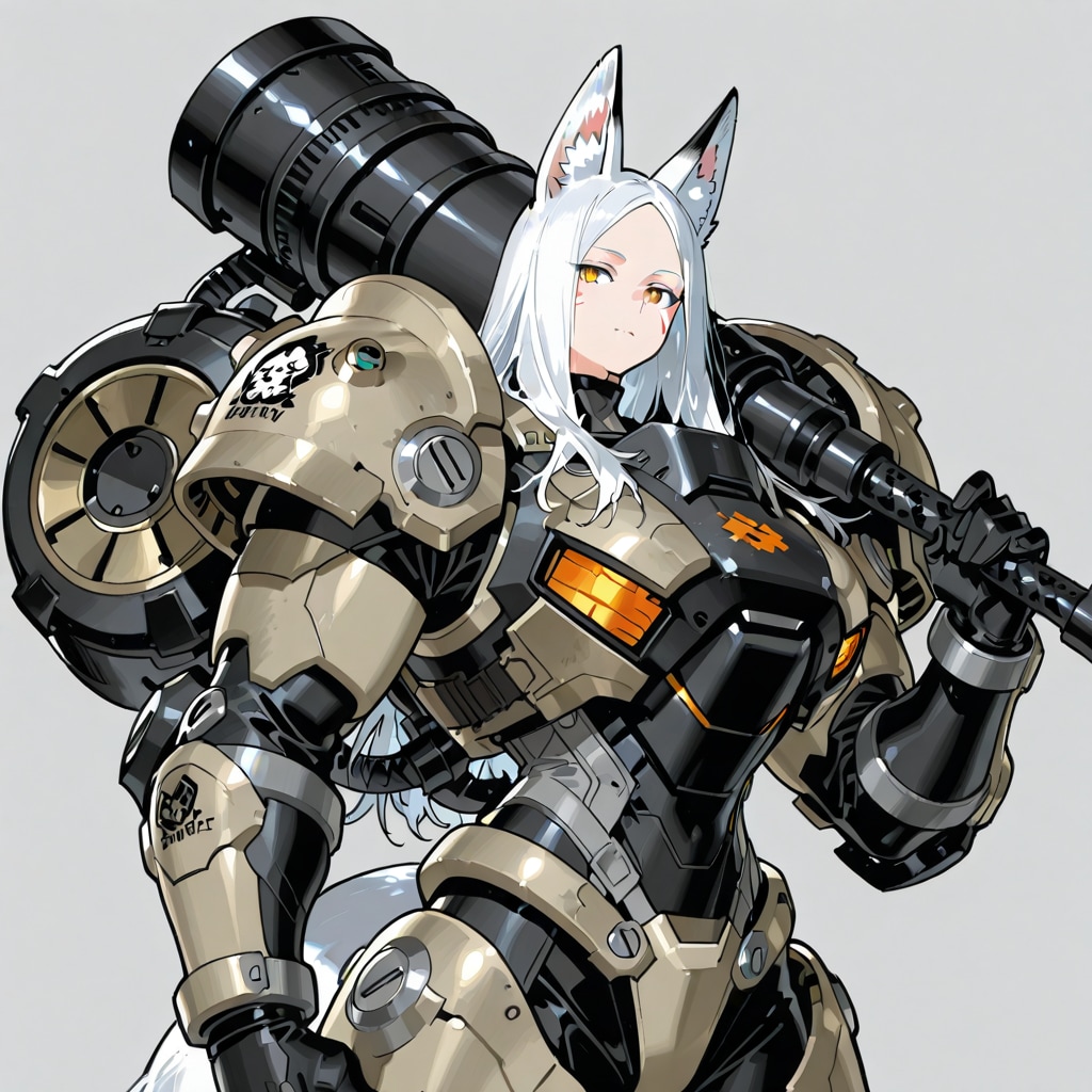 白髪狐耳ぱわーど | の人気AIイラスト・グラビア