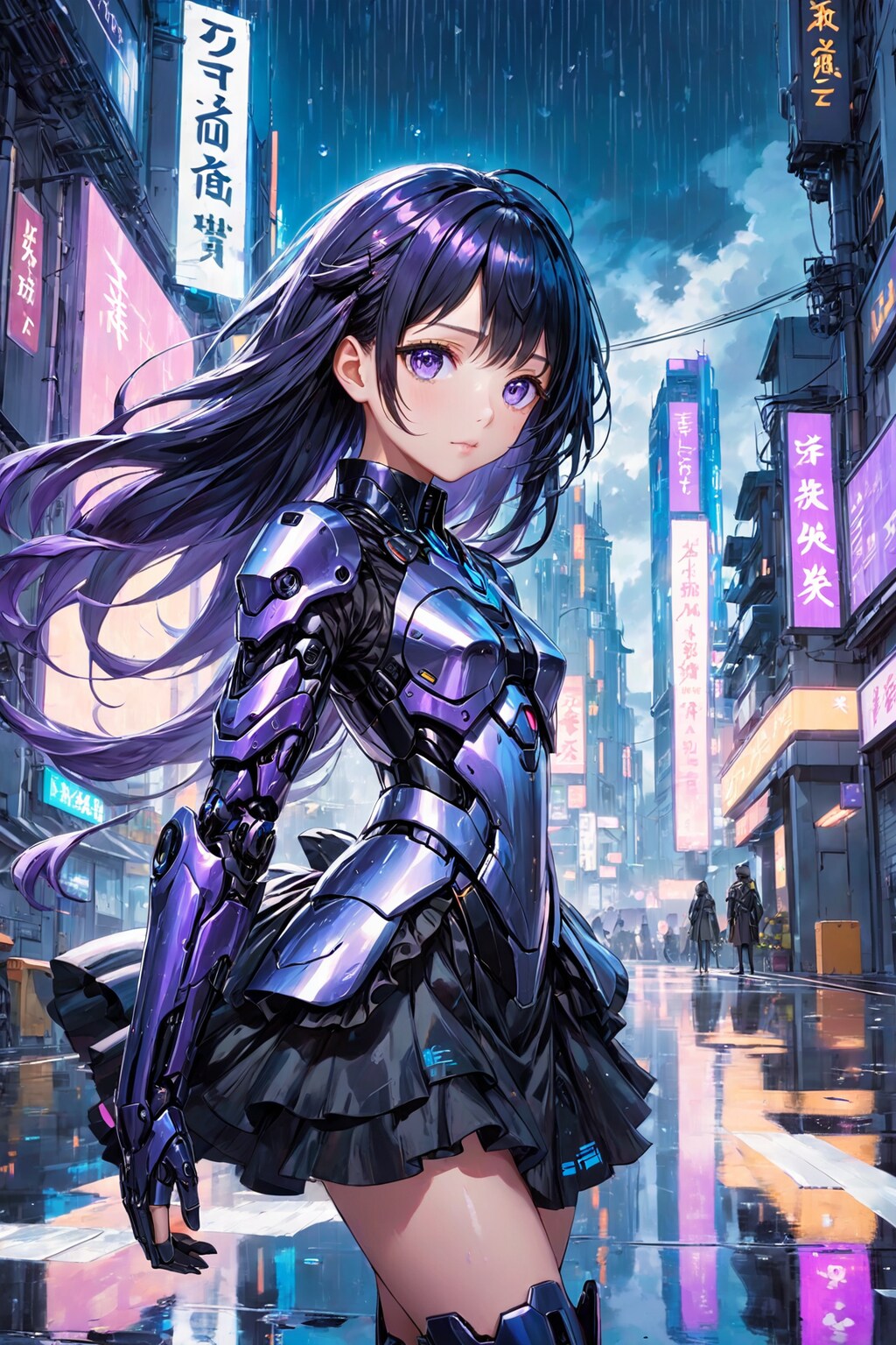 雨の夜に