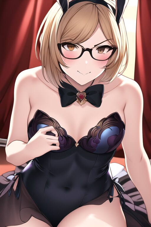 Novelでおっぱいが大きくなるとしょんぼりしてくるドヤ顔バニーガールジータちゃんを生成してみた