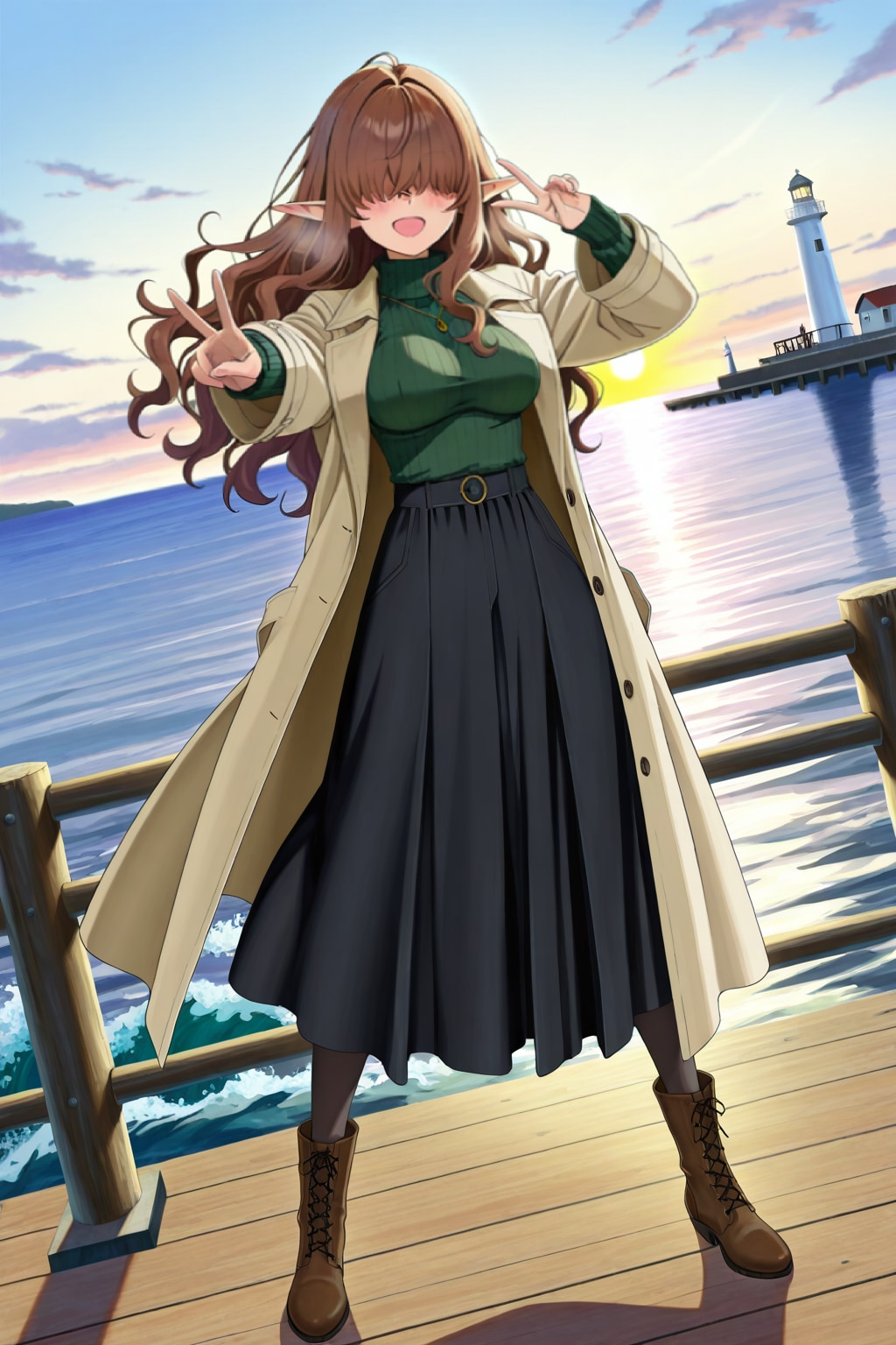 holy elf enjoying their holidays