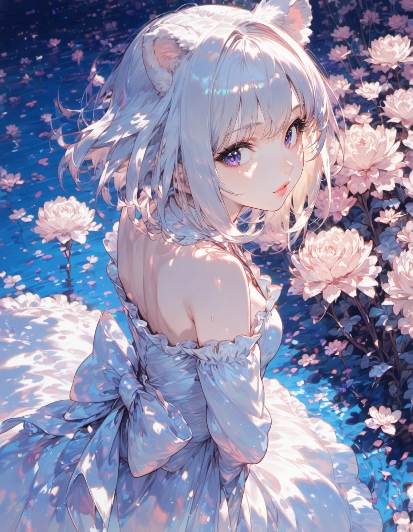 White Floral Majesty | の人気AIイラスト・グラビア