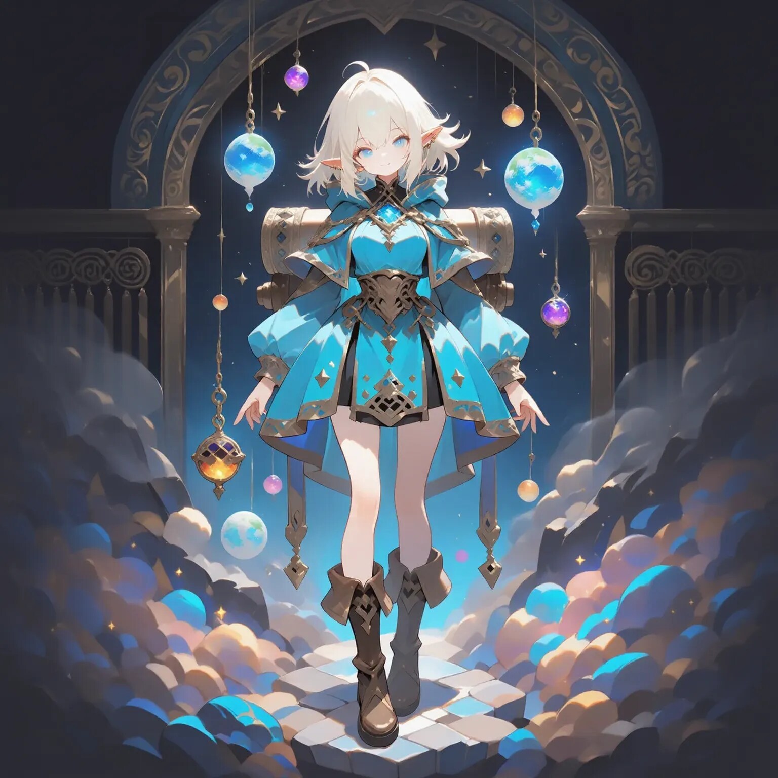 ダンジョン帰りのエルフ冒険者