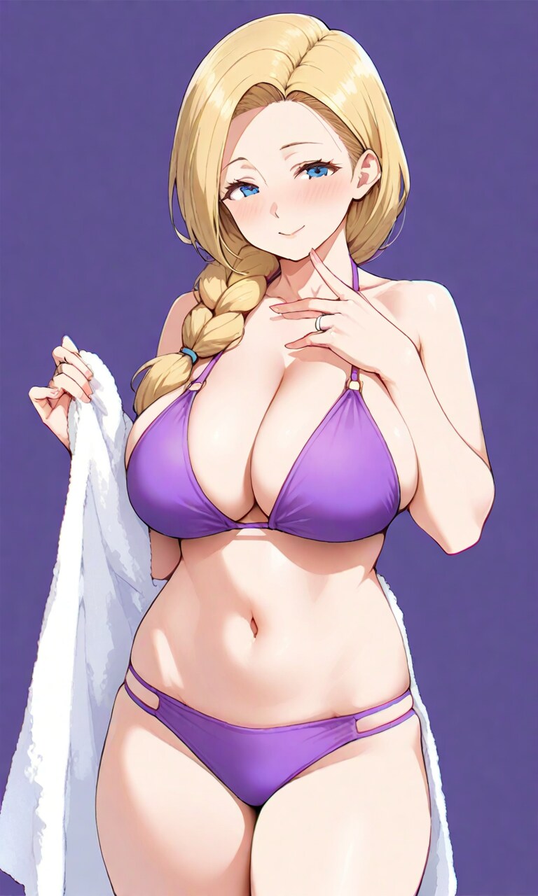 紫ビキニのビアンカさん
