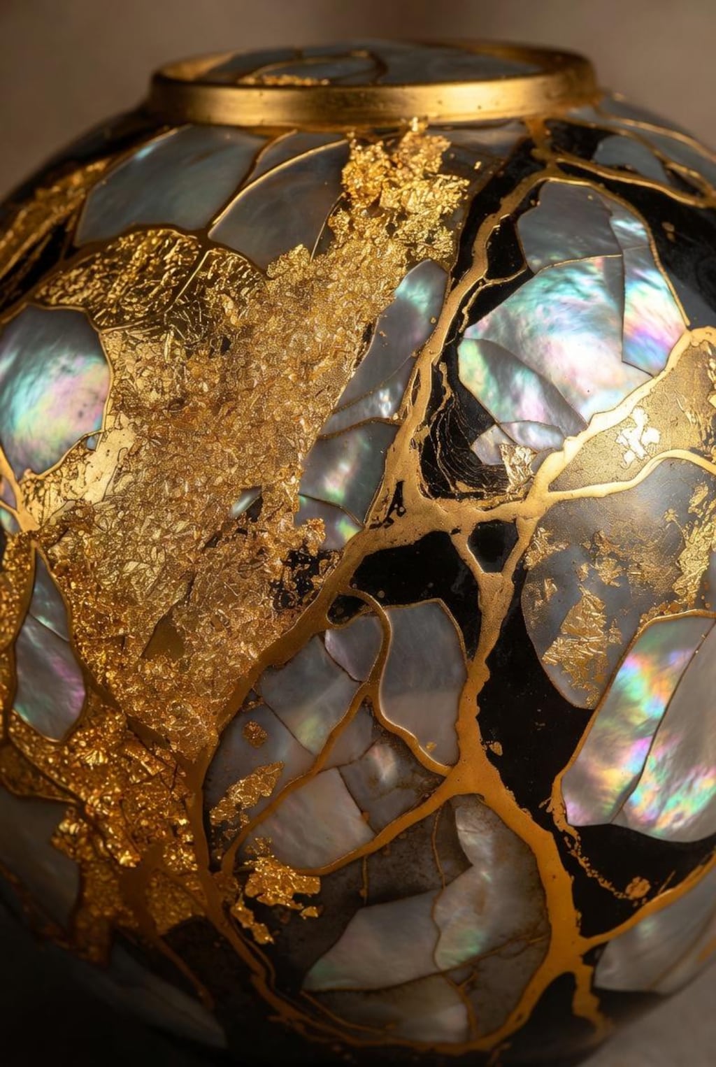 大理石と金箔と螺鈿細工