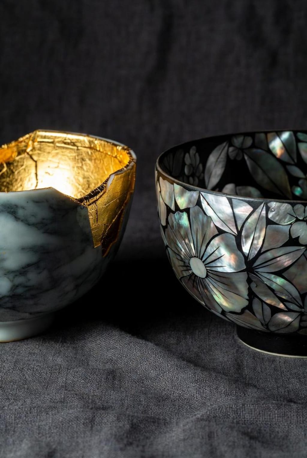 大理石と金箔と螺鈿細工