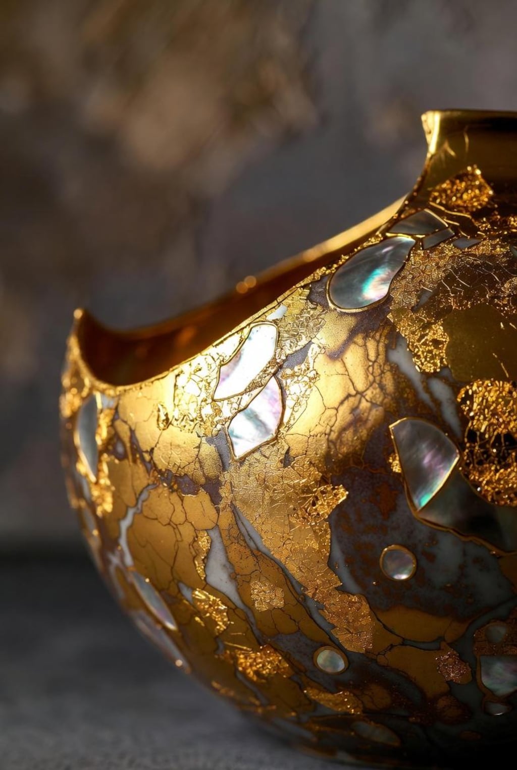 大理石と金箔と螺鈿細工