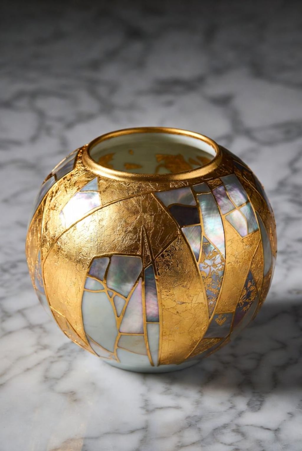 大理石と金箔と螺鈿細工