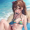 ビーチの小悪魔少女 3枚目