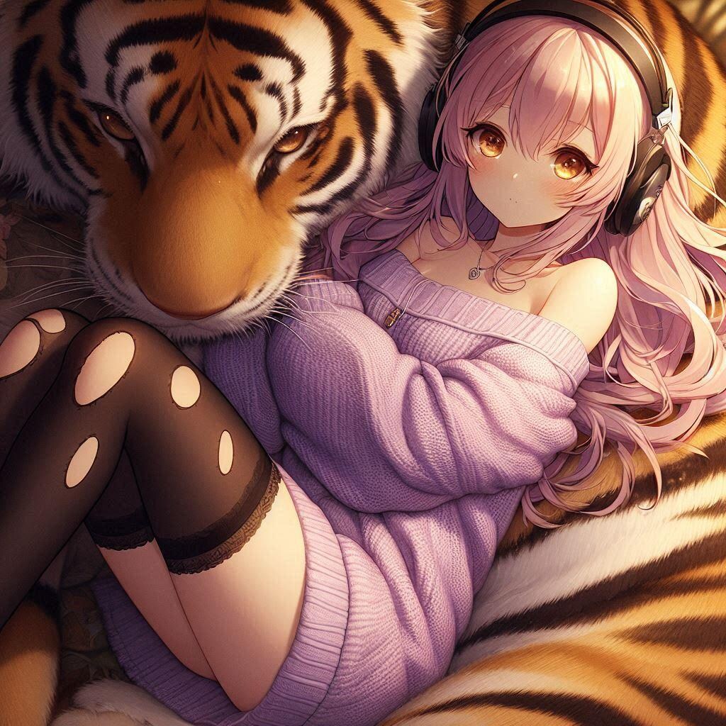 トラと寝てみたい。