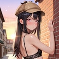 「追い詰めました・・・って下着じゃ決まらないわよ！」 2枚目