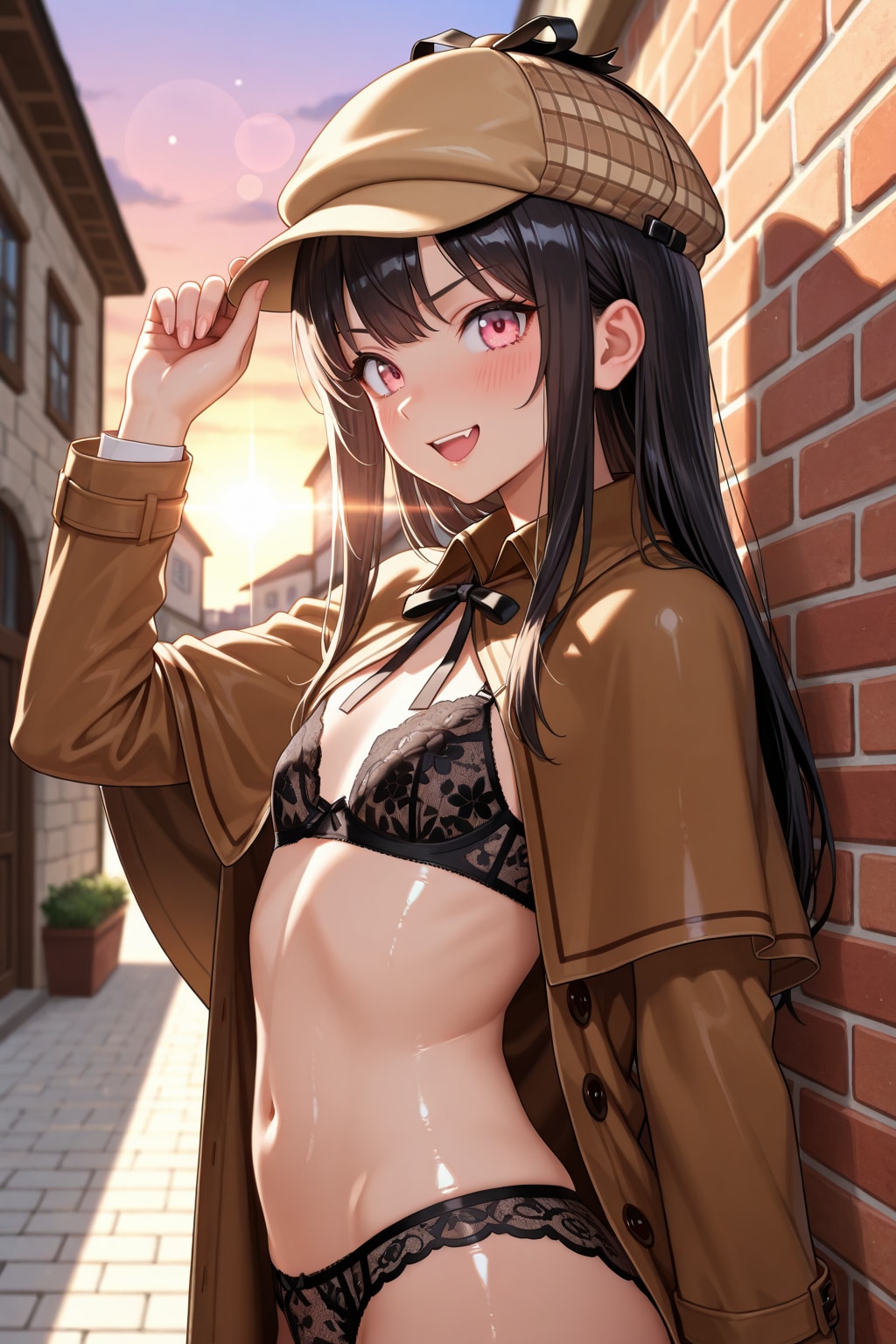 「追い詰めました・・・って下着じゃ決まらないわよ！」