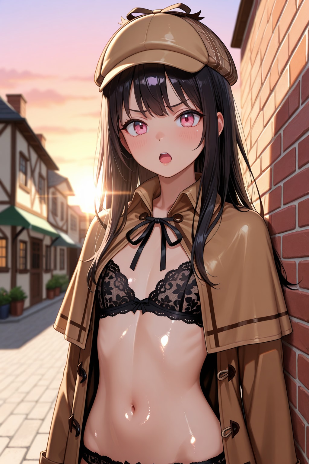 「追い詰めました・・・って下着じゃ決まらないわよ！」