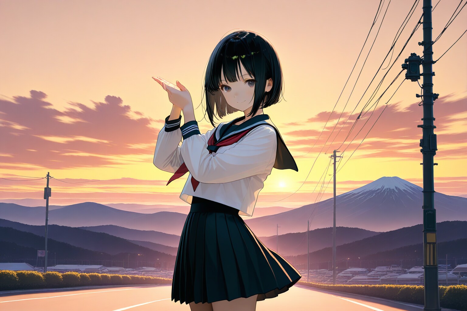 セーラー服の女の子 | の人気AIイラスト・グラビア