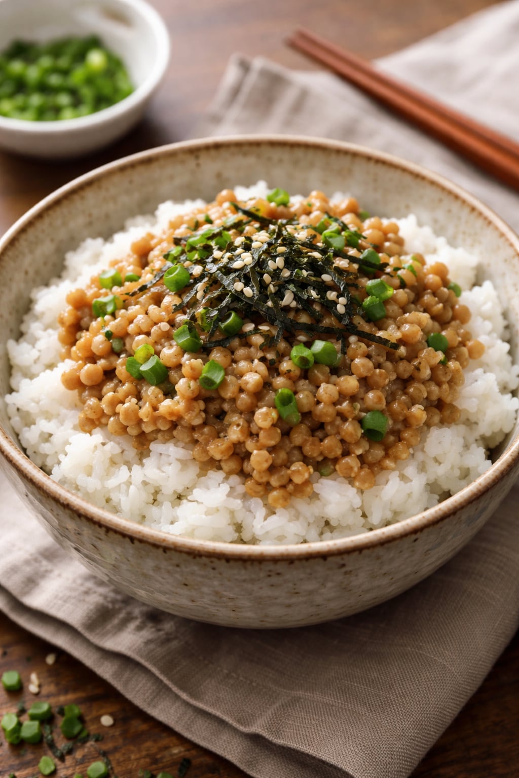 ひきわり納豆ご飯
