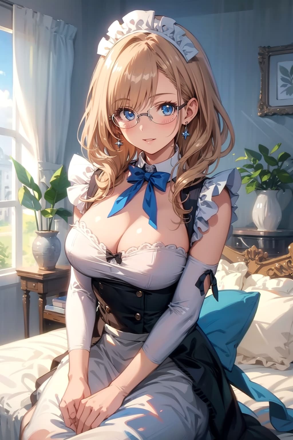 メガネ美少女メイド