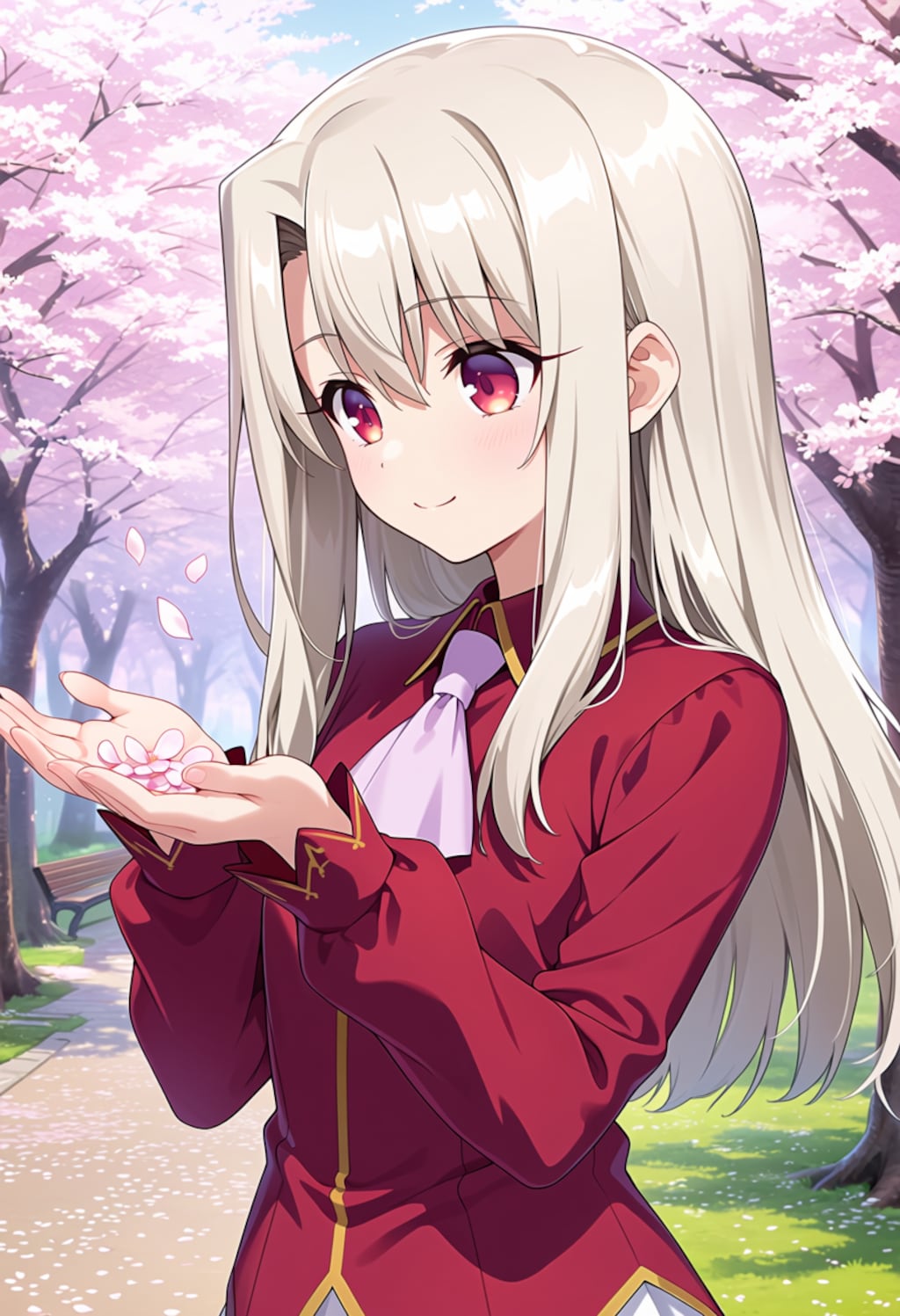 春風と手のひらの桜