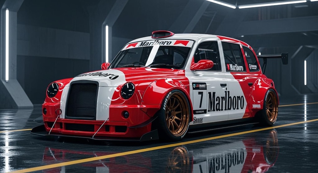 マルボロロンドンタクシーレーシングカー