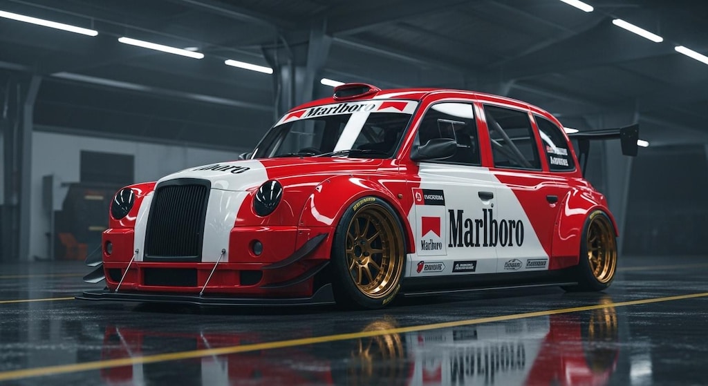 マルボロロンドンタクシーレーシングカー