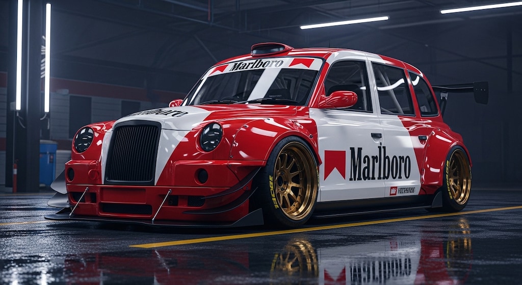 マルボロロンドンタクシーレーシングカー