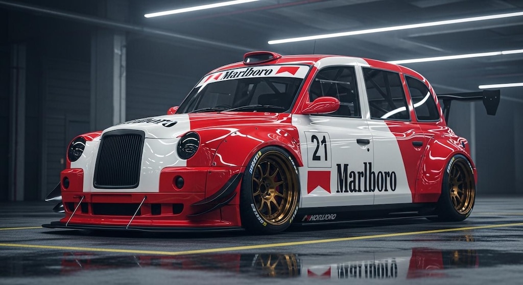 マルボロロンドンタクシーレーシングカー