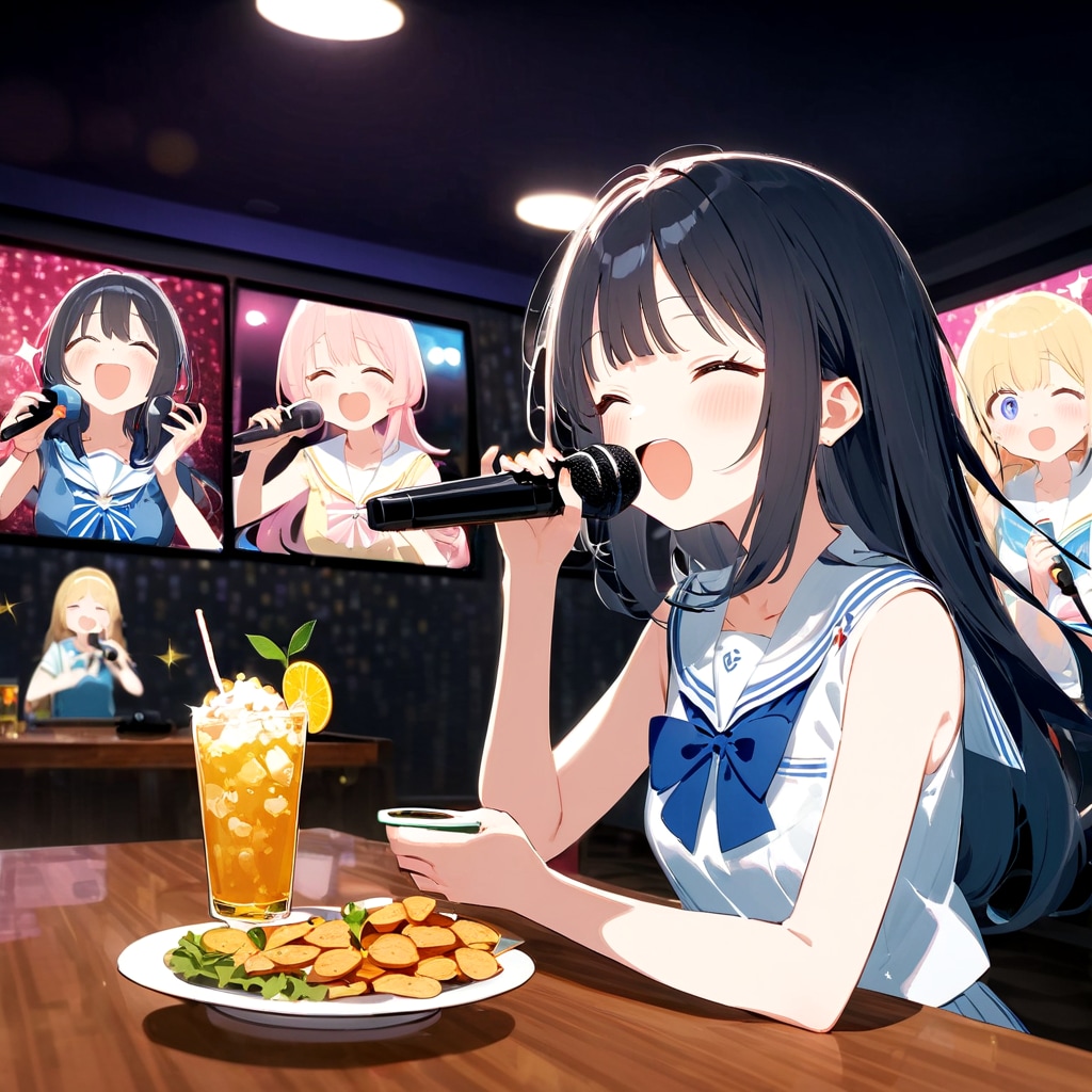 カラオケで広い部屋だった